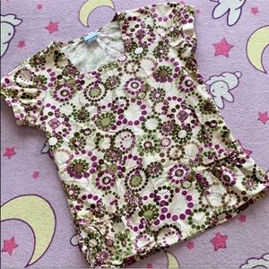 White Swan Scrubs Top